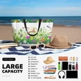 thumbnail image 5 of Daiia Plants and Insects Beach Travel Bag - Water-Resistant Beach Bag, Lightweight Tote with 7 Pockets for Women and Men - Gym,Pool,Camping,Reusable Grocery Bag, 5 of 7