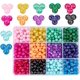 thumbnail image 1 of 720 cuentas de vidrio de 6 mm para bisutería, 12 colores, cuentas redondas sueltas pintadas al horno, cuentas de vidrio para banco de dibujo., 1 of 8