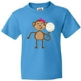 thumbnail image 3 of Inktastic Cute Volleyball Girl Monkey Youth T-Shirt, 3 of 5