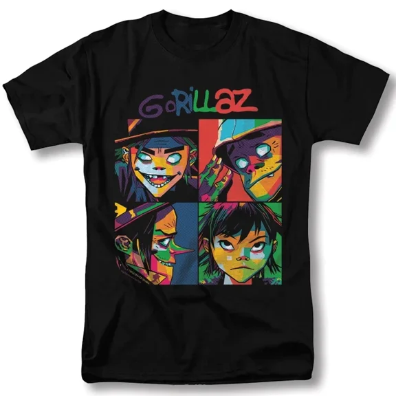 Reprint Rare NEW GORILLAZ Band Concert Tour Black Heavy S-5XL T Shirt BT544