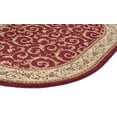 thumbnail image 5 of Transitional Area Rug (5'3'' x 7'3'' Oval) Oriental Red, Beige Living Room Easy to Clean, 5 of 6