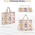 thumbnail image 6 of FORMRS Womens Corduroy Tote Bag Crossbody Shoulder Handbag with Pocket, Purple Jam Jars, 6 of 7