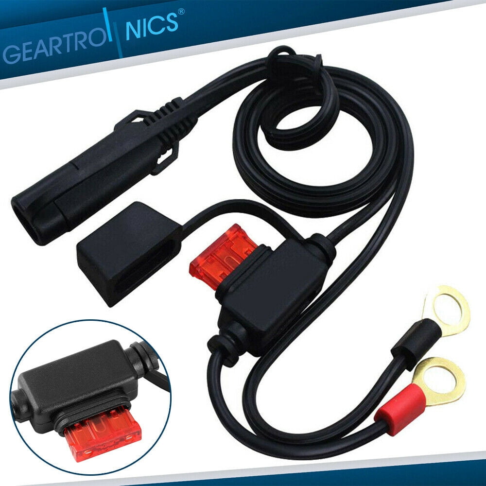 12 Volt Motorcycle Quick Connect Battery Tender Fused Ring Terminal