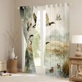 thumbnail image 3 of Homewish Rustic Mallard Duck Curtains Pack of 2 (42x84 Each),Country Farmhouse Lodge Curtains Blackout,Flying Animal Bedroom Curtains For Kid,Ultra Soft Home Decor, 3 of 6