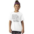 thumbnail image 5 of Letter to Noah's Ark Late Unicorns Girls Kids T Shirt Tees Teen Brisco Brands L, 5 of 6