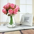 thumbnail image 6 of Barhoo Pink Flowers Clearance! Artificial Roses Flowers with Stems Silk Rose Bouquet Valentine's Day Decorations for Wedding Bridal Home Table Mom Birthday Decor () Pink Roses Clearance Sale, 6 of 9