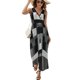 thumbnail image 1 of Vestido Largo Sin Mangas Para Mujer, Abstract Geometrical Traje Informal Para Cumpleaños, Verano, 1 of 5