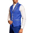 thumbnail image 5 of Men'S Steampunk Vest Costume Single Breasted Vintage Inspired Waistcoat For Halloween Party Cosplay Role Play Masquerade Stage Performance Outfit, 5 of 5