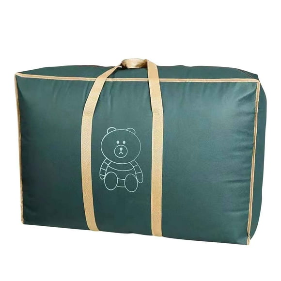 Extra Large Waterproof Luggage Storage Bag for College Dorm, Moving & Travel - Heavy Duty Non-Woven Fabric Organizer for Clothes, Blankets & Bedding