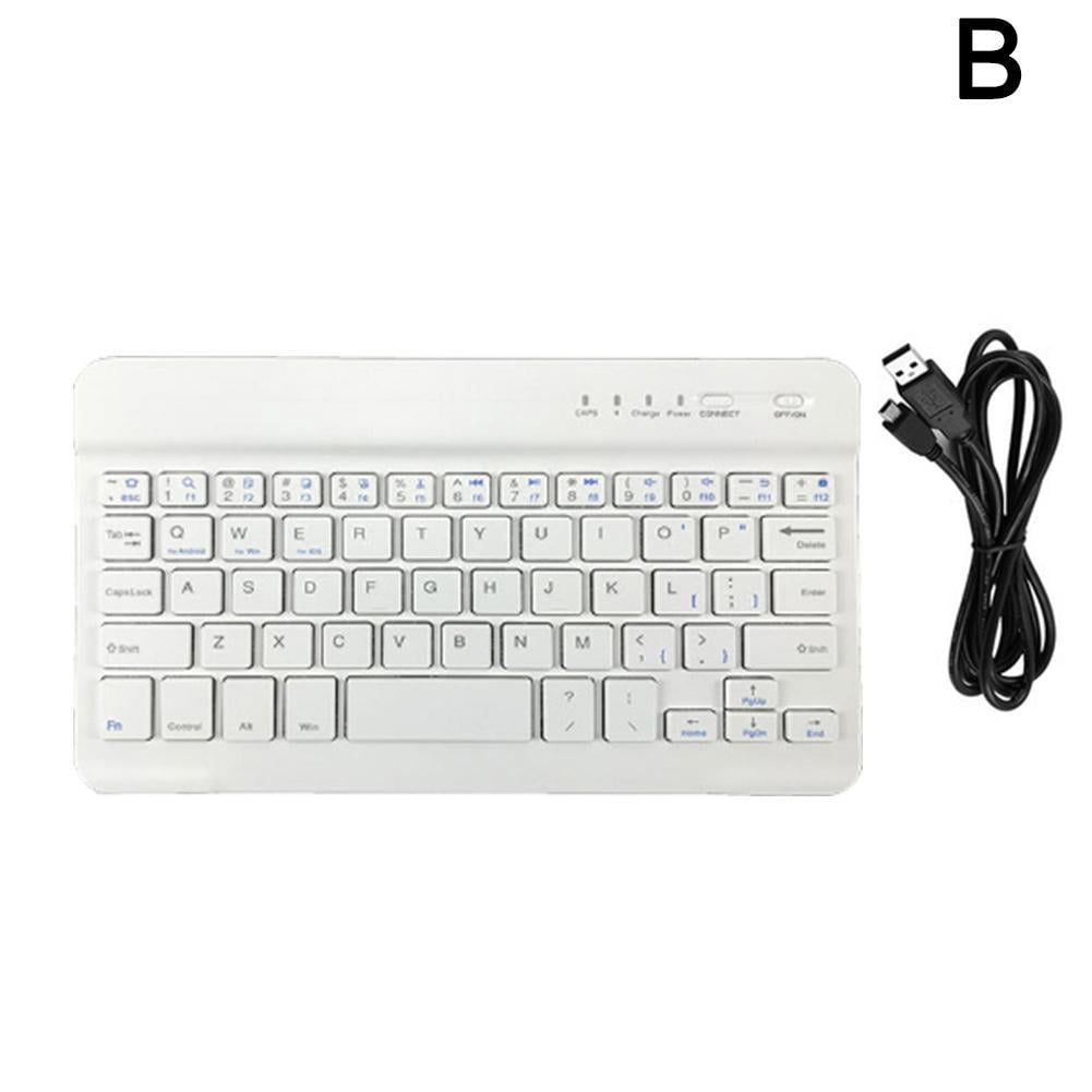 Ultra Slim Wireless Bluetooth Keyboard 59 Keys Rechargeable Quality Android For Ios Windows H5G0