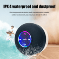 thumbnail image 2 of (Black)New Portable Waterproof Bluetooth Shower Speaker with Suction Cup and LED Lights 3D, 2 of 5