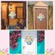 thumbnail image 4 of Fymlhomi - Decoración de primavera para puerta, letrero de bienvenida con flores, colgador de primavera para puerta de entrada, frontones rústicos de flores para fiesta de Pascua, decoración de, 4 of 8