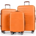 thumbnail image 1 of Costway 3-Piece Luggage Set ABS PC Hard Shell Suitcase Set with TSA Lock Telescope Aluminum Handles & 360° Spinner Wheels, 1 of 10