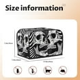 thumbnail image 5 of Pofeuu Psychedelic Skull Illusion Art Print Universal Two Slice Toaster Cover,Dust Cover, Toaster Cover Bread Machine Cover Fits for Most Standard 2 Slice Toasters, 5 of 7