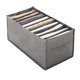thumbnail image 1 of Pack de 6 armarios con sistema de almacenaje apilable organizador de armario para camisetas camisas cajones cajas de almacenaje de ropa de cartón PP Gris oscuro, 32x27x17cm x 9 compartimentos Vhermosa  TJQ-221104375, 1 of 8