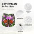 thumbnail image 4 of Pofeuu Peacock butterfly Print Women's Athletic Shorts Running Workout Shorts Tummy Control Quick Dry Gym Shorts with Pockets Double layer sports shorts-Small, 4 of 7