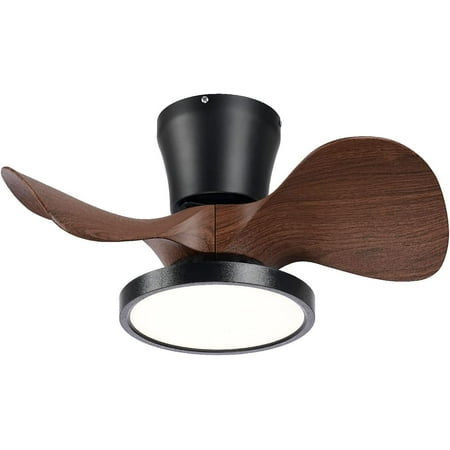 

Quiet Ceiling Fan with LED Light 22 inch Large Air Volume Remote Control for Kitchen Bedroom Dining Room Patio