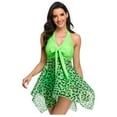 thumbnail image 1 of OUSITAID Two Piece Swimwear Swim Skirt Mesh Tummy Control Swim Suits  Women Bikini, 1 of 7