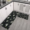 thumbnail image 2 of Pioneer Flower Floral Print Pattern Kitchen Rugs Sets Of 2,Anti Fatigue Kitchen Mat Rugs Non Slip Washable,Decorative Kitchen Floor Mats for Kitchen,Sink,Laundry,17"x30"+17"x47", 2 of 7