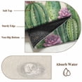 thumbnail image 6 of Green Cactus Tropical Area Rugs 2.7'x5', Washable Small Throw Rugs for Kitchen Bedroom, Summer Vintage Botanical Indoor Outdoor Rug Non-Slip Low Pile Carpet Runner Reversible Floor Mats, 6 of 8