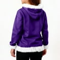 thumbnail image 6 of LTTVQM Kids Boys Sherpa Fleece Lined Hoodie Christmas Santa Sweatshirts Toddler Winter Cozy Furry Pullover Xmas‌ Jacket Purple 3-4 Years, 6 of 7