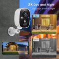 thumbnail image 2 of Camara de seguridad GMK CG6 inalambrica exterior interior 2K vision nocturna color deteccion movimiento AI audio bidireccional IP65, 2 of 5
