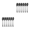 thumbnail image 2 of ZheElen 6pack/lot Stainless Steel Spoons Safe And Reliable Utensils For Versatile black 2Set, 2 of 6