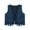 Navy Blue, variant on Unisex Baby Western Cowboy Cowgirl Vest Sleeveless Open Front Fringed Tassels Waistcoat Brown 18-24M