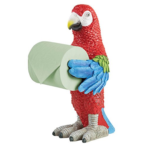 Tropical Parrot Toilet Paper Holder