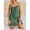 thumbnail image 2 of Ekouaer Nightgowns for Women Spaghetti Strap Night Gown Sleeveless Sleep Dress Chemise Sleepwear, 2 of 6