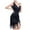 Black, variant on TSADFHJI Leather Skirts for Women Knee Length Plus Size Vintage Fringed Personality Vintage Sequin Beaded Tassels Hem Flapper Dress for Women S Wine