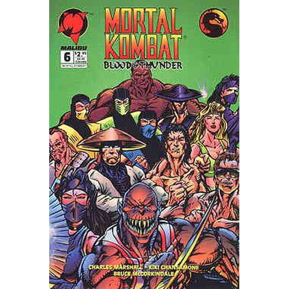 Mortal Kombat #6 VF ; Malibu Comic Book