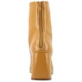 thumbnail image 4 of Journee Womens Aylani Crinkle Patent Vegan Leather Platform Booties, 4 of 10