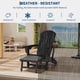 thumbnail image 3 of Yeshouse  Sillas Adirondack plegables, mecedora de exterior de HDPE resistente a la intemperie con otomana retráctil, asientos Adirondack para patio, terraza o espacios al aire libre, 3 of 8