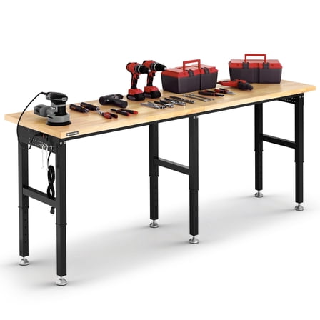 BenchPro 24 x 60 x 30 to 36 in. Adjustable Height Roosevelt Workbenches ...