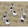 thumbnail image 3 of U8MO Lot 3/10/30X Retro Jewelry Making DIY Spoon Fork Alloy Charms Pendant 46x19mm-100pcs, 3 of 6
