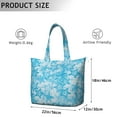 thumbnail image 5 of Vintage Nautical Shoulder Bag - Durable Beach Tote with Starfish & Coral Pattern, Secure Zipper & Multiple Pockets for Work or Travel, 5 of 5