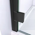 thumbnail image 4 of DreamLine Lumen 34 in. D x 42 in. W by 74 3/4 in. H Hinged Shower Door in Satin Black with Black Acrylic Base Kit, 4 of 10