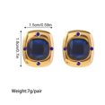 thumbnail image 3 of Qarigey Pendiente Fat Square Crystal Stones Pendientes de gota de acero inoxidable Classic Ear Pendant Aspecto exquisito Accesorios de joyería Ropa, zapatos y accesorios Miscelánea Qarigey AP017875-00, 3 of 6