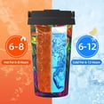 thumbnail image 5 of Picia Pride Rainbow Pattern 500ml Carry Insulated Coffee Mug, Stainless Steel Travel Mug with Hidden Handle, Leak-Proof for Car, Office, Home, and Outdoor Use, 5 of 8