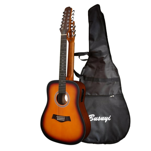 6 String Classical 12 String Acoustic Double Neck, Double Sided Busuyi Guitar 2022 NPT