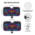 thumbnail image 3 of Disketp Windshield Sun Shade, Car Sun Shade For Front Window Indian Mandalas Dragonfly Sunshades Sun Visor Protector Blocks Uv Rays Foldable, 3 of 9