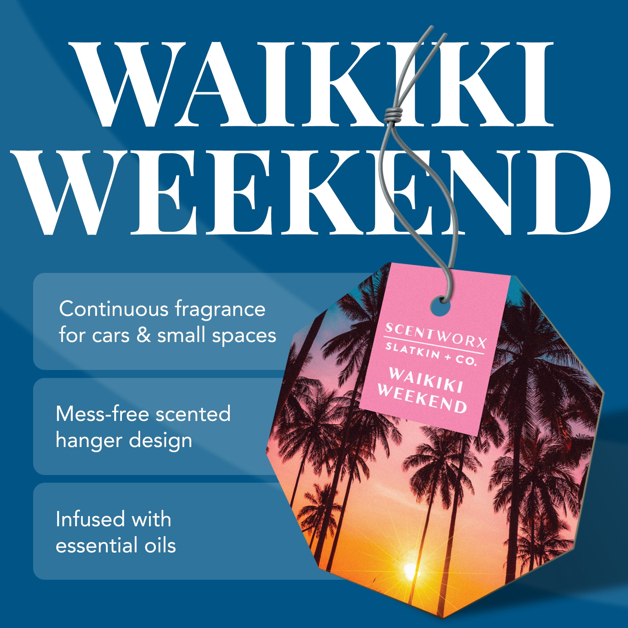 Scentworx Waikiki Weekend 3 Pack Hang Tag