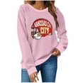 thumbnail image 2 of NuoCaiYun Fashion Women'S Printd Blouses Long Sleeve Round Neck Casual Tops Winter Sweatshirt Valentine'S Day, 2 of 6