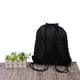 thumbnail image 1 of Mochila con cordón de 5 colores, bolsa plegable impermeable, almacenamiento deportivo para viajes en casa (negro), 1 of 2