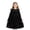 Black, variant on HAiming Toddler Velvet Dress Girls Ruffled Long Sleeve Casual Round Neck Pleated A-Line Party Dresses 5-12 Years