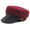 68_Wine, variant on 1PC Hat Gray Cotton Men's And Women's Cap Vintage Beret Cap Flat Top Comfortable Breathable Cap