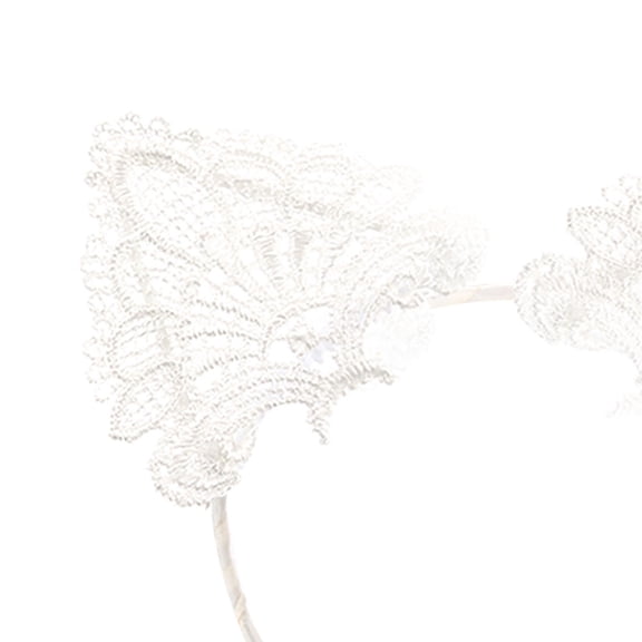 LOLIPPYY 2-Pack Cute White Headbands for Girls Hair Hoops Perfect for Christmas and Everyday Wear