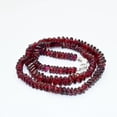 thumbnail image 2 of THE GEMS GRID Genuine Red Garnet Necklace for Women – 925 Sterling Silver | 4.5-5.5MM Smooth Square Beads | 18” Handmade Bridal Jewelry, 2 of 2