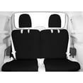 thumbnail image 2 of CalTrend Rear 50/50 Split Back & Solid Cushion EuroSport Seat Covers for 1999-2004 Ford Mustang - FD303-01HB Black Insert with Black Trim, 2 of 3
